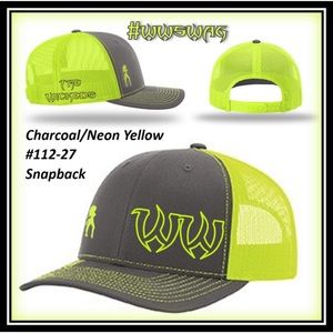 Hat - Trucker Snapback #112 - Charcoal/Neon Yellow